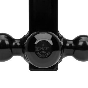 Class 3/4 Up to 10,000 lb. 1-7/8 in., 2 in, and 2-5/16 in. Ball Diameters Adjustable Trailer Tri-Ball Mount with Hook