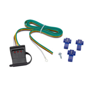 Trailer Wiring Connector - 4 Way Flat, 48" with Splice Connectors