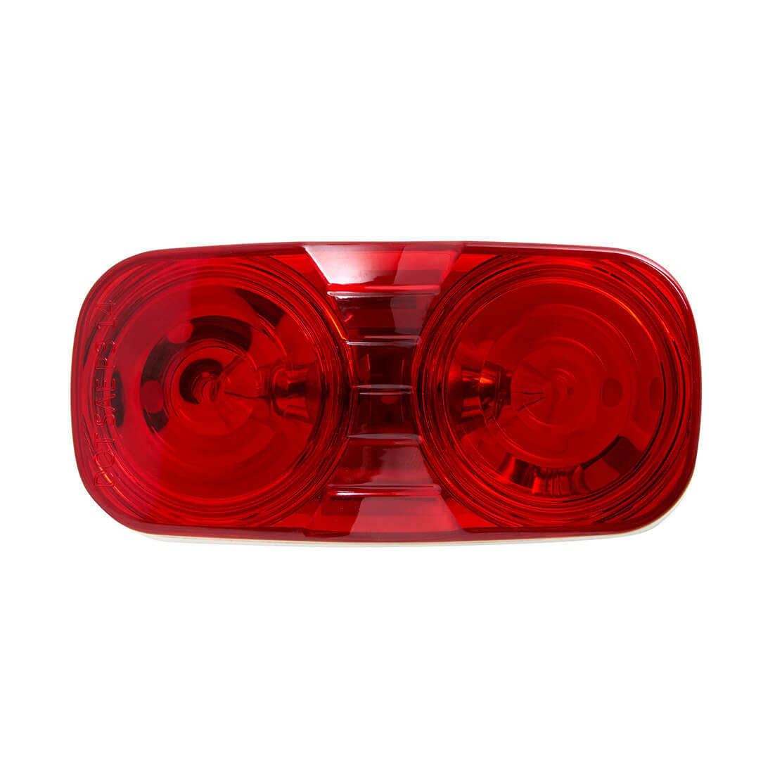 Dual Bulb Rectangular Clearance Light - Red - TowSmart