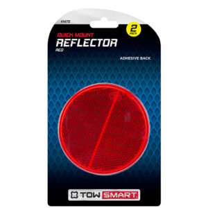 Quick Mount Round Reflector 2 Pk Red