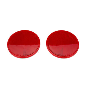 Quick Mount Round Reflector 2 Pk Red