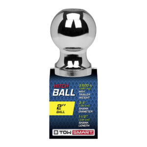 Class 2 3,500 lb. 2 in. Ball Diameter, 3/4 in. Shank Diameter, 1-1/2 in. Shank Length Chrome Trailer Hitch Ball