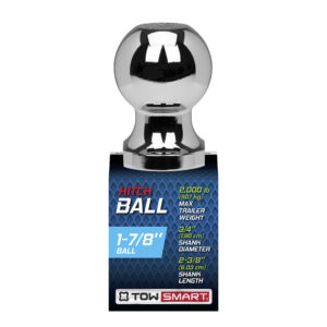Class 1 2,000 lb. 1-7/8 in. Ball Diameter, 3/4 in. Shank Diameter, 2-3/8 in. Shank Length Chrome Trailer Hitch Ball