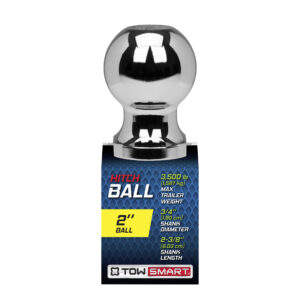 Class 2 3,500 lb. 2 in. Ball Diameter, 3/4 in. Shank Diameter, 2-3/8 in. Shank Length Chrome Trailer Hitch Ball