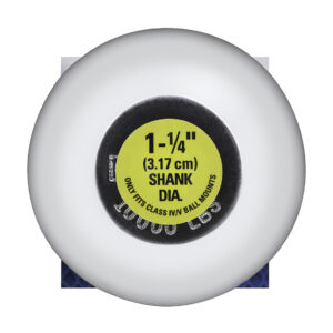 Class 4 10,000 lb. 2 in. Ball Diameter, 1-1/4 in. Shank Diameter, 2-1/2 in. Shank Length Chrome Trailer Hitch Ball