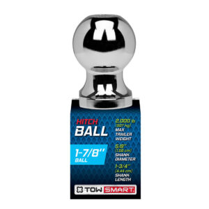 Class 1 2,000 lb. 1-7/8 in. Ball Diameter, 5/8 in. Shank Diameter, 1-3/4 in. Shank Length Chrome Trailer Hitch Ball