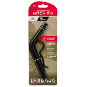 BAJA Collection - Boomerang Hitch Pin w/Clip - Black
