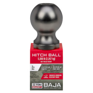 BAJA Collection - Class 3 5,000 lb 2 in. Hitch Ball, 1 in. Shank Diameter, 2 in. Shank Length Trailer Hitch Ball