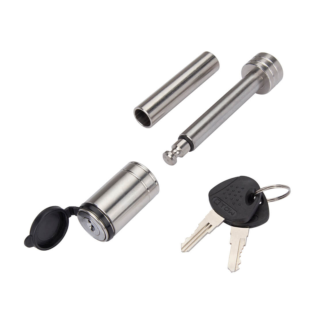 Stainless Barrel Style Receiver Lock (Sleeved) TowSmart