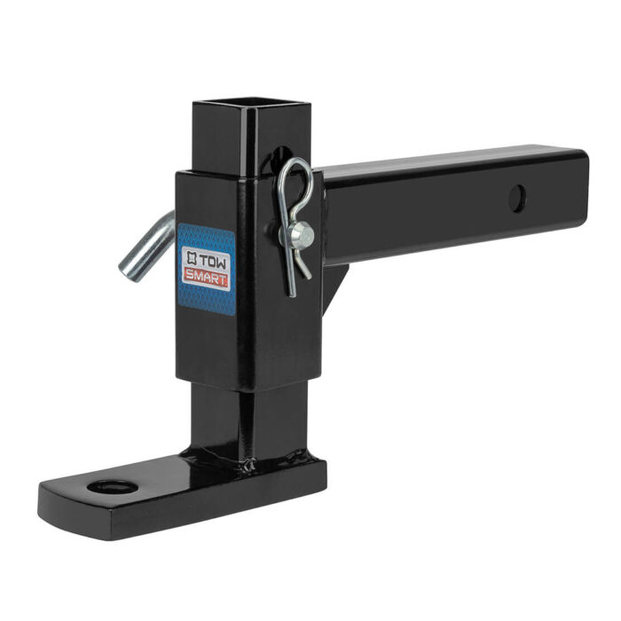 Class 3 5,000 lb Adjustable Height from 7-1/2" Drop to 6-1/4" Rise Reversible Trailer Hitch Ball Mount
