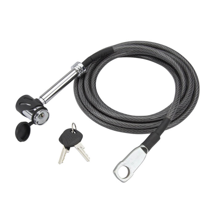 3/8 in. x 12 ft. Vinyl Coated Braided Steel Cable with Sleeved Easy Access Hitch Lock