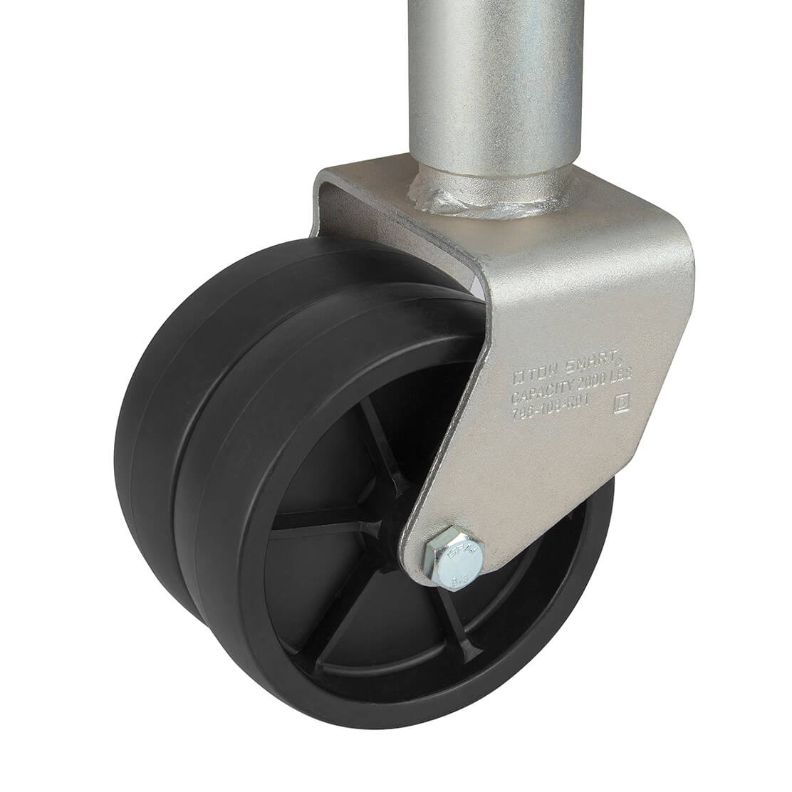 Side Wind, Swing Down, Bolt On Trailer Jack 2000 lb Dual Wheel TowSmart