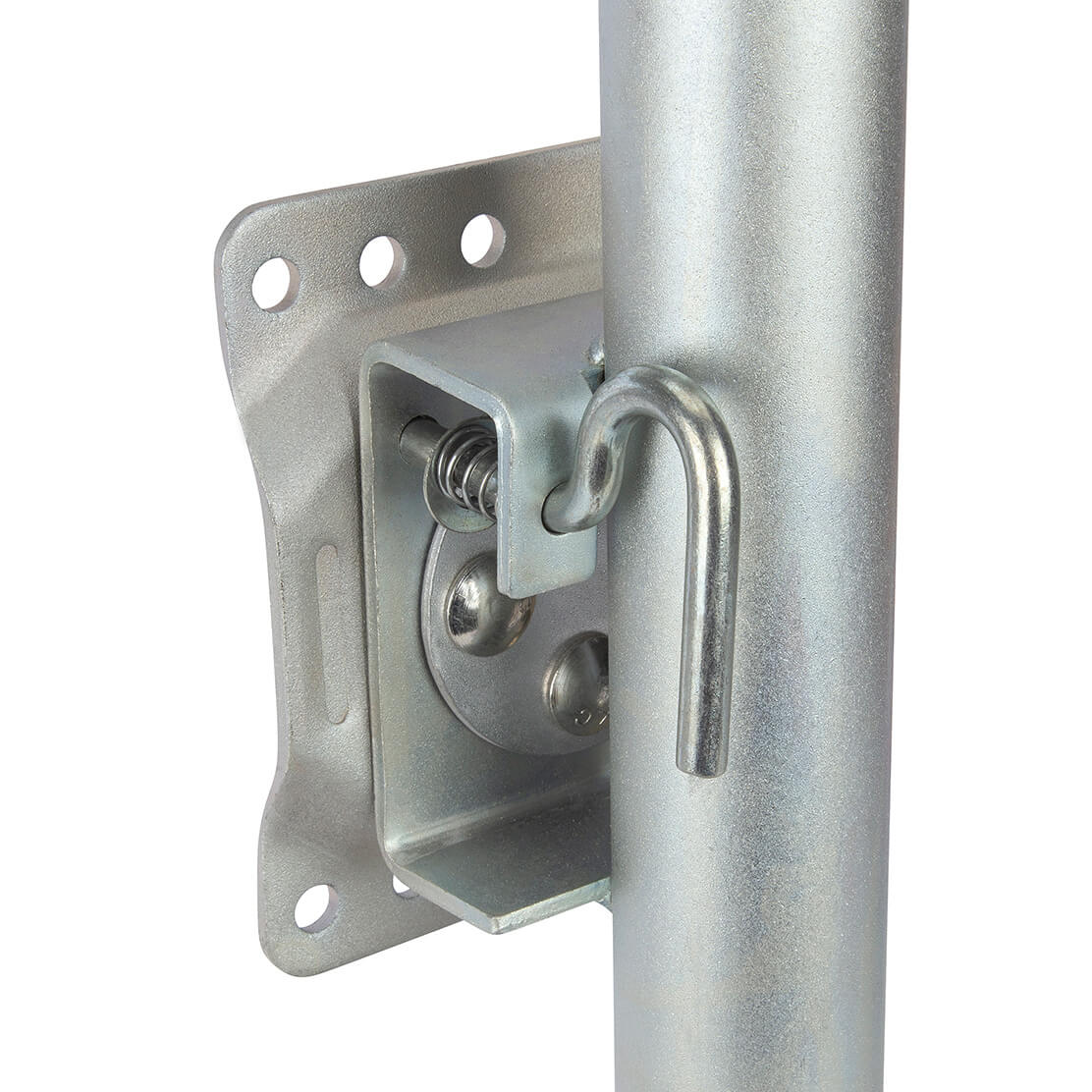 Side Wind, Swing Down, Bolt On Trailer Jack 2000 lb Dual Wheel TowSmart