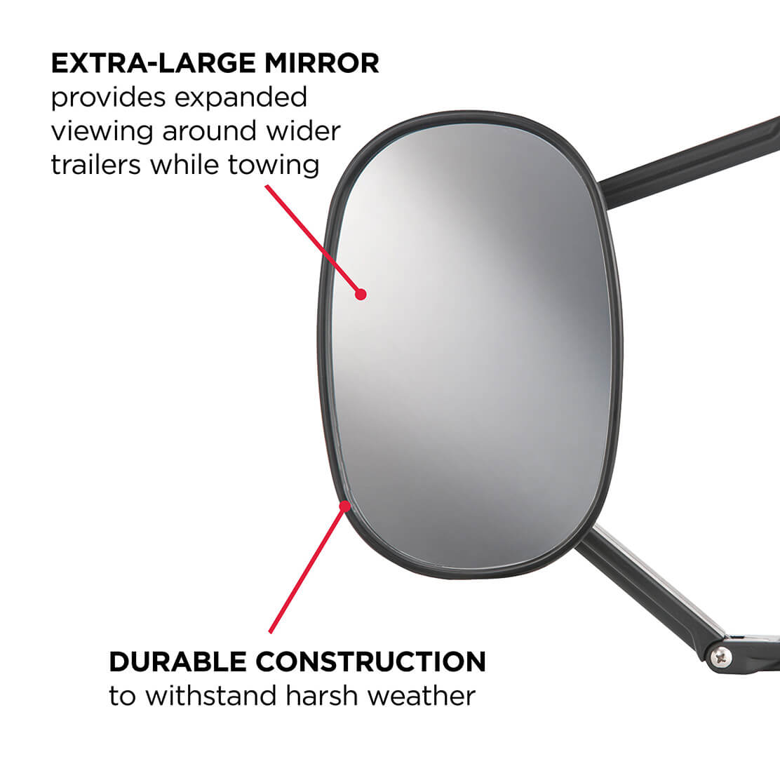 HeavyDuty Towing Clip On Mirror TowSmart