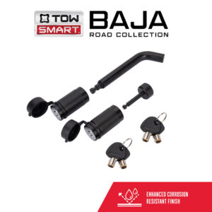 BAJA Collection - 5/8 in. Bent Pin Barrel Style Receiver Lock and Coupler Lock (Keyed Alike)