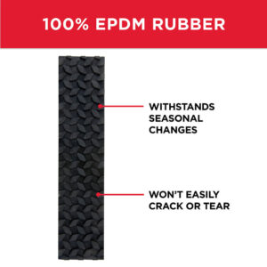 100% EPDM Rubber 4 in. x 17.5 in. SmartStep w/ Adhesive Backing 1 Pk