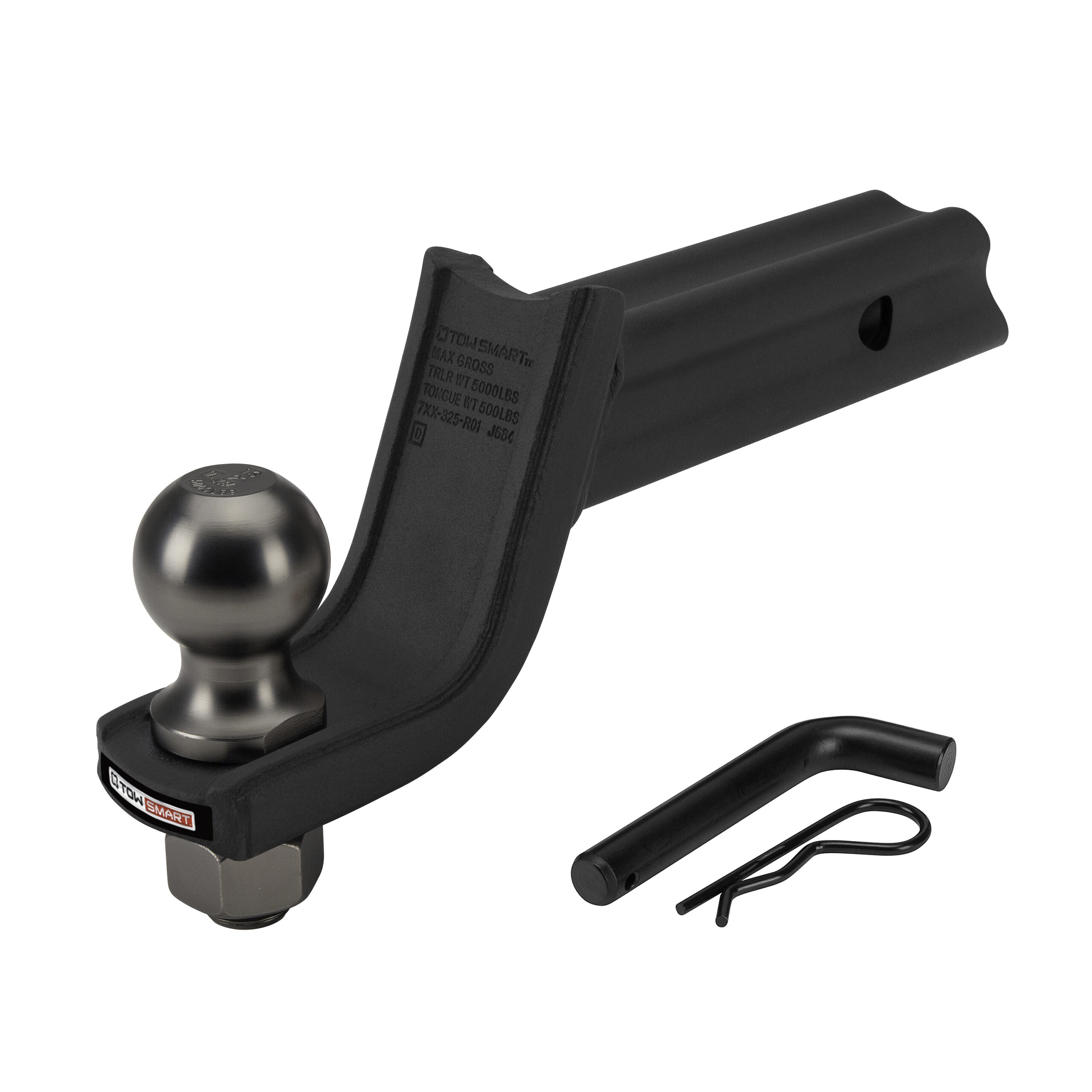 TowSmart Adjustable Ball Mount with Quick Release Pin & Clip, 5000 Lb.  Capacity - Hemly Hardware